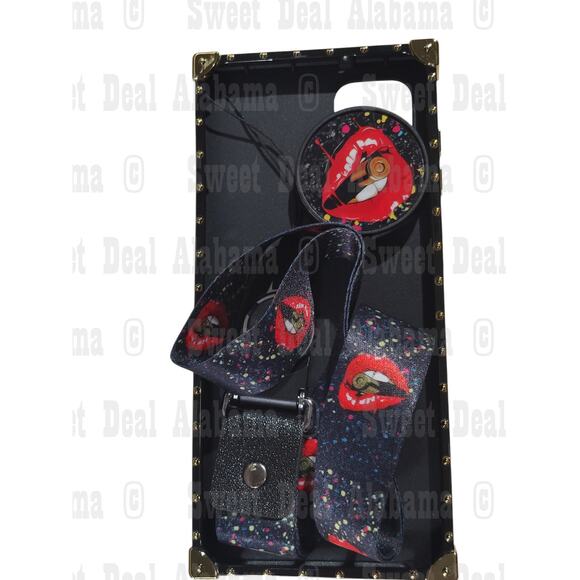 FX Cellphone Case For Samsung A12 5G Phone w/ Strap & Stand, Bullet Lips Graphic - Picture 5 of 7